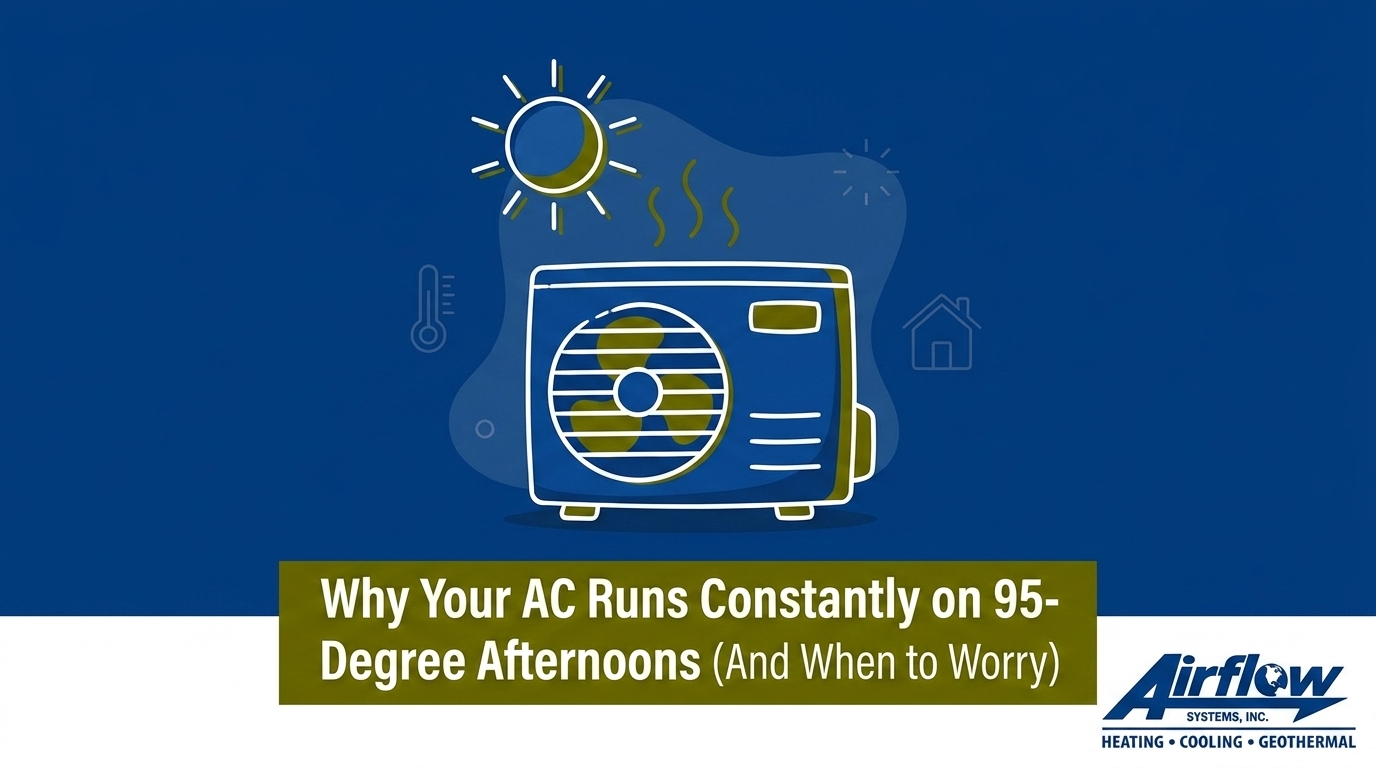 Why Your AC Runs Constantly on 95-Degree Afternoons (And When to Worry) — featured image