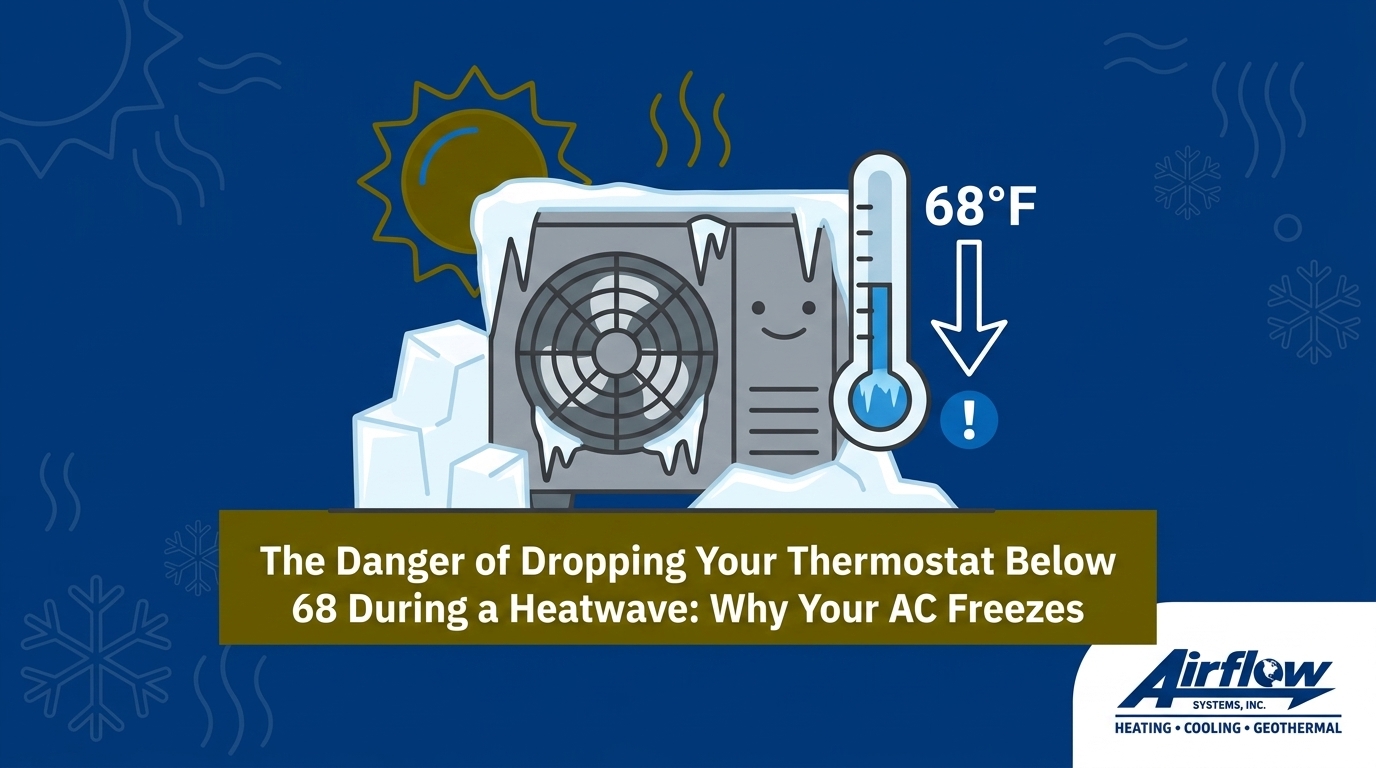 The Danger of Dropping Your Thermostat Below 68 During a Heatwave: Why Your AC Freezes — featured image