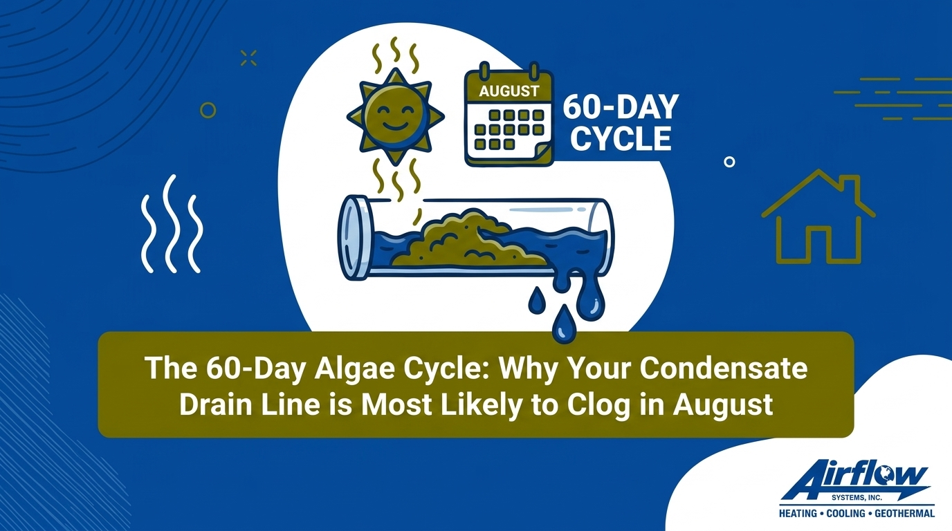 The 60-Day Algae Cycle: Why Your Condensate Drain Line is Most Likely to Clog in August — featured image