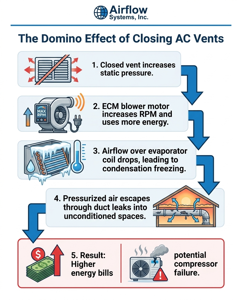The Domino Effect of Closing AC Vents