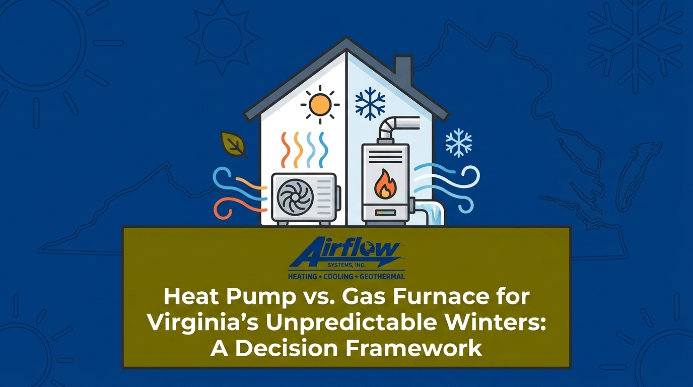 Heat Pump vs. Gas Furnace for Virginia's Unpredictable Winters: A Decision Framework — featured image