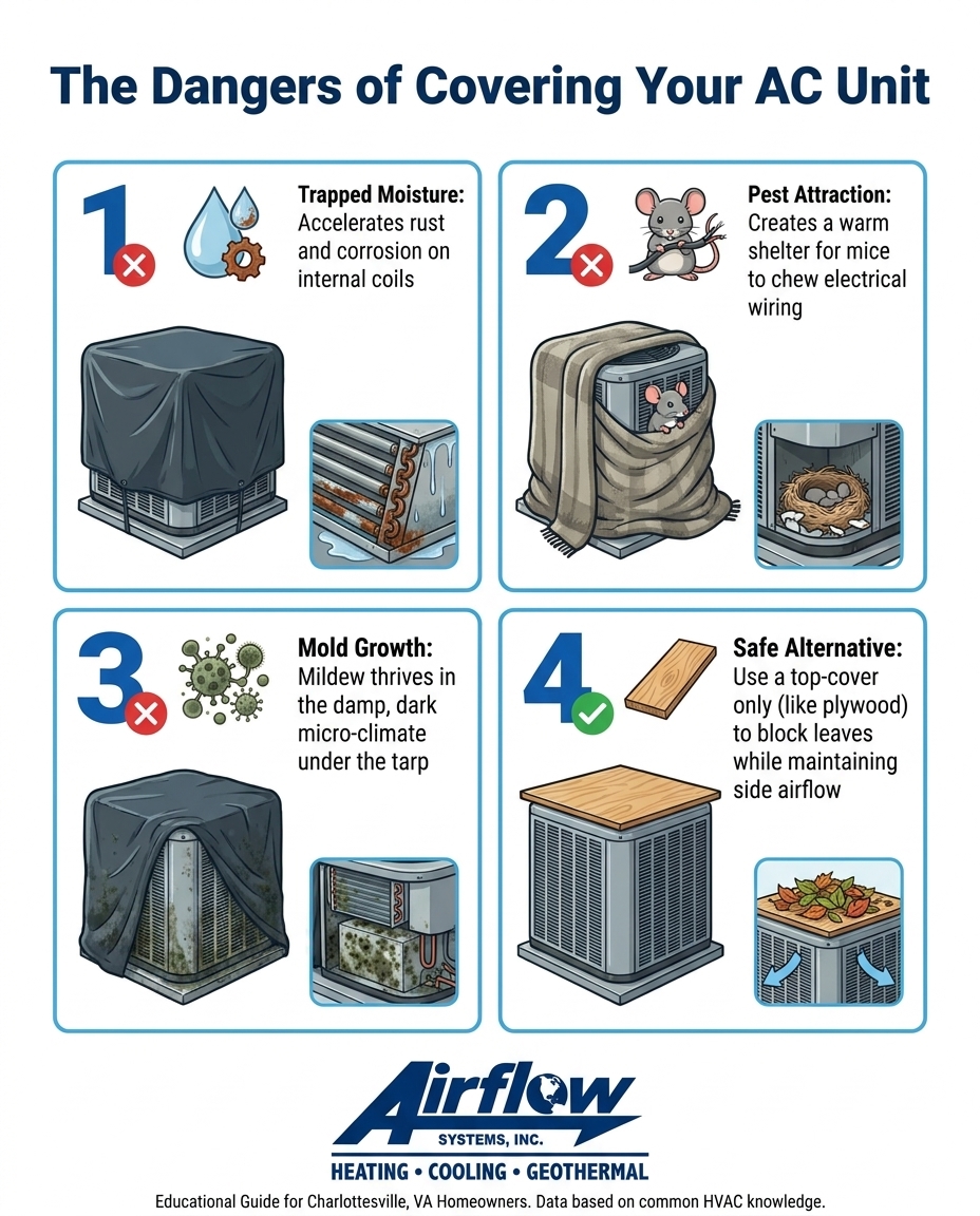 The Dangers of Covering Your AC Unit