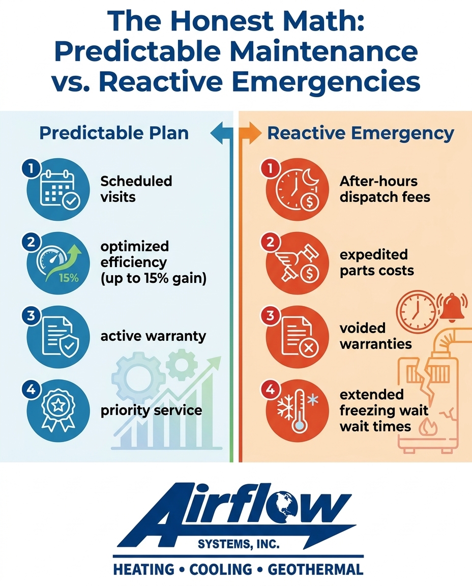 The Honest Math: Predictable Maintenance vs. Reactive Emergencies