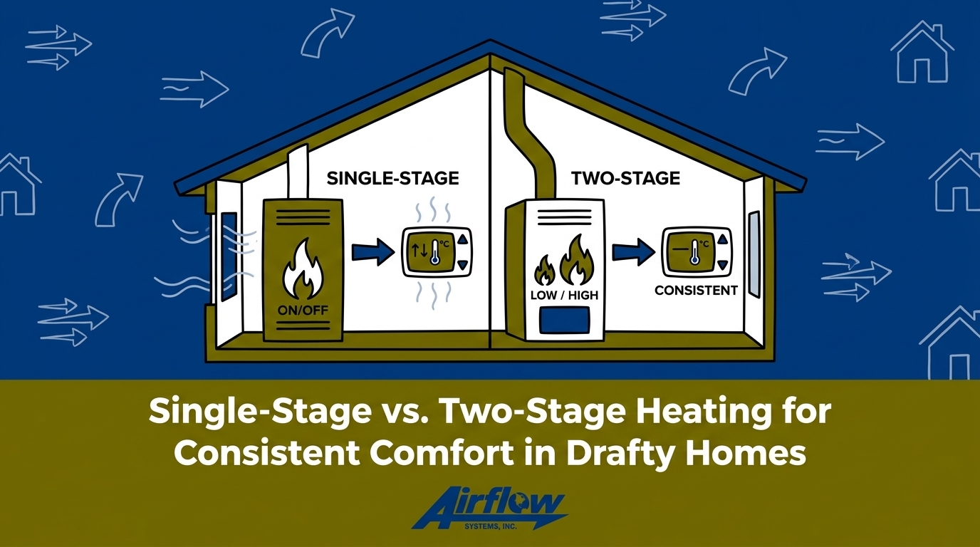 Single-Stage vs. Two-Stage Heating for Consistent Comfort in Drafty Homes — featured image