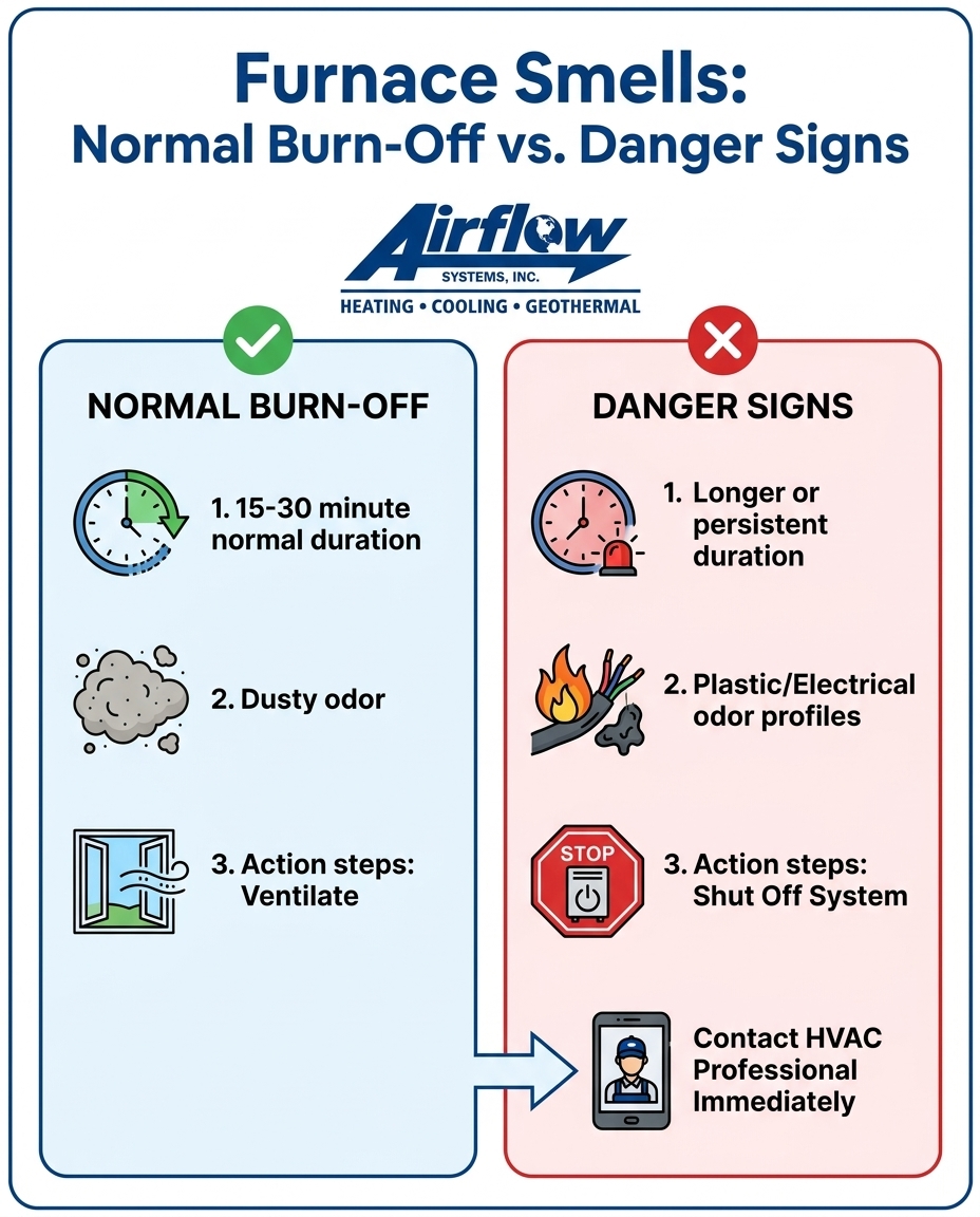 Furnace Smells: Normal Burn-Off vs. Danger Signs