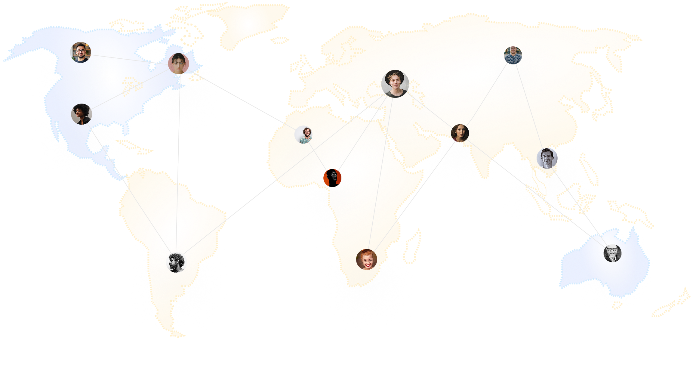 Map of the Akari community members.