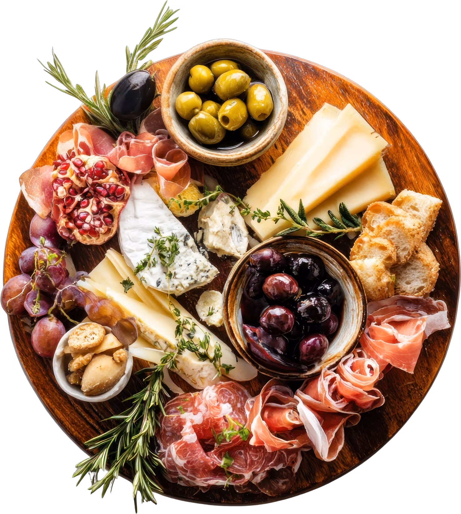 A charcuterie board