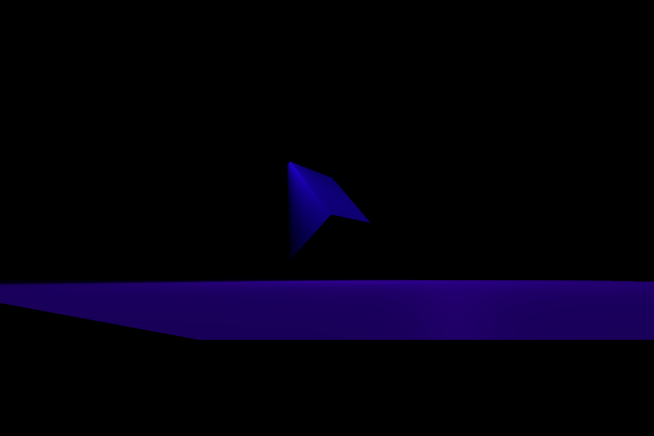 3D cube in cinematic dark lightning environment