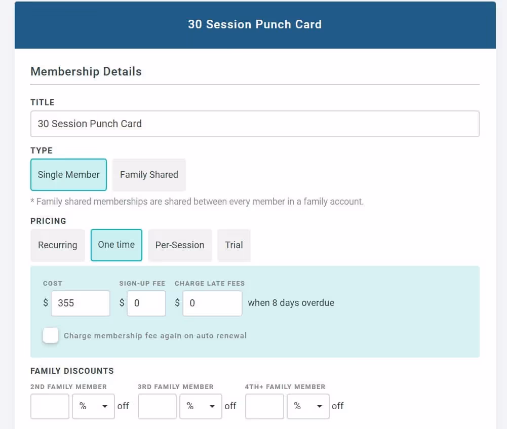 Membership Customization