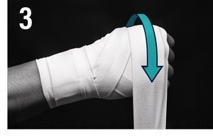 Wrap passing over the knuckles