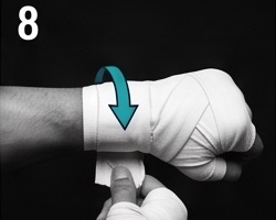 Wrap finishing at the wrist