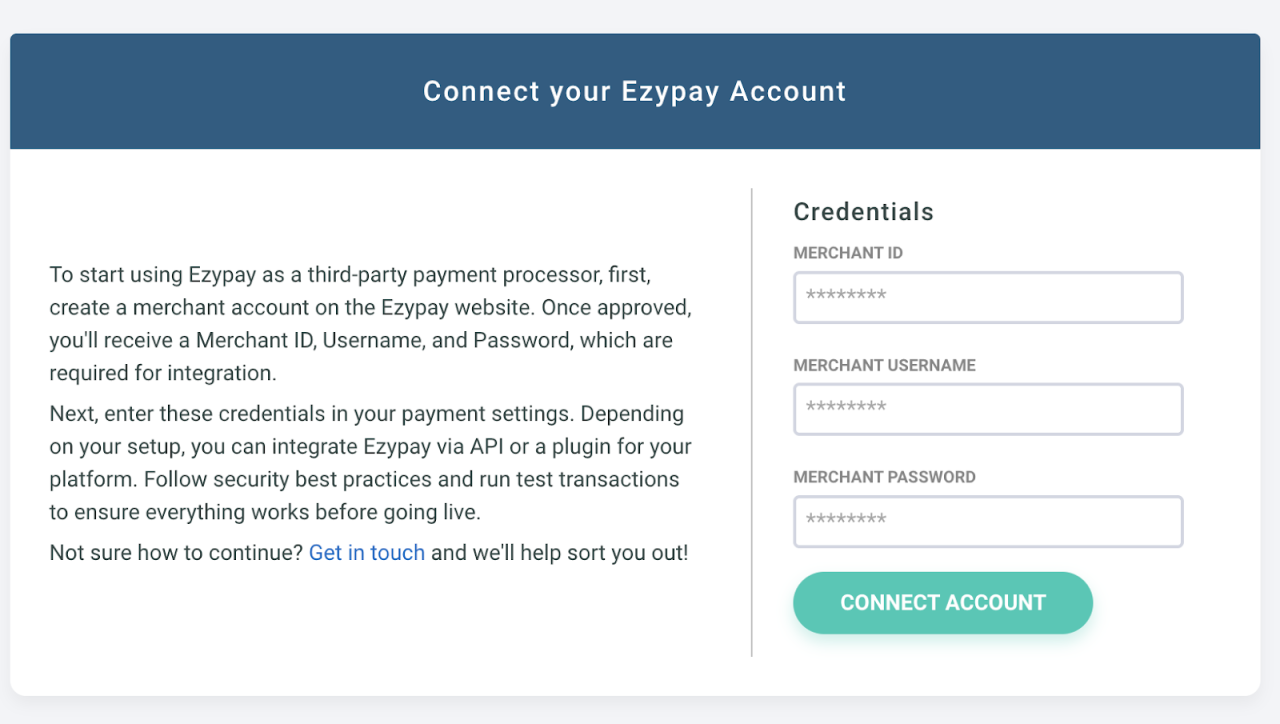 Ezypay in Gymdesk