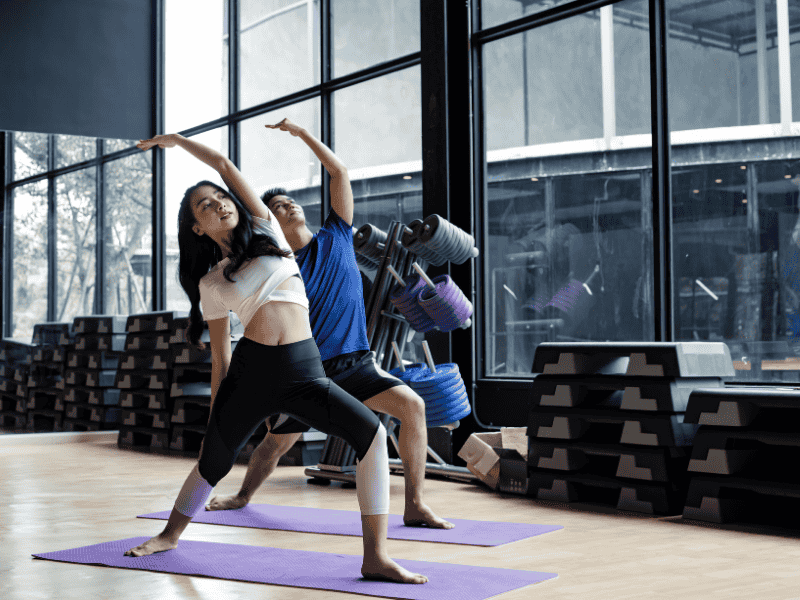 Yoga Studio Within a Gym