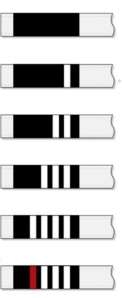 kids belt with stripe variations