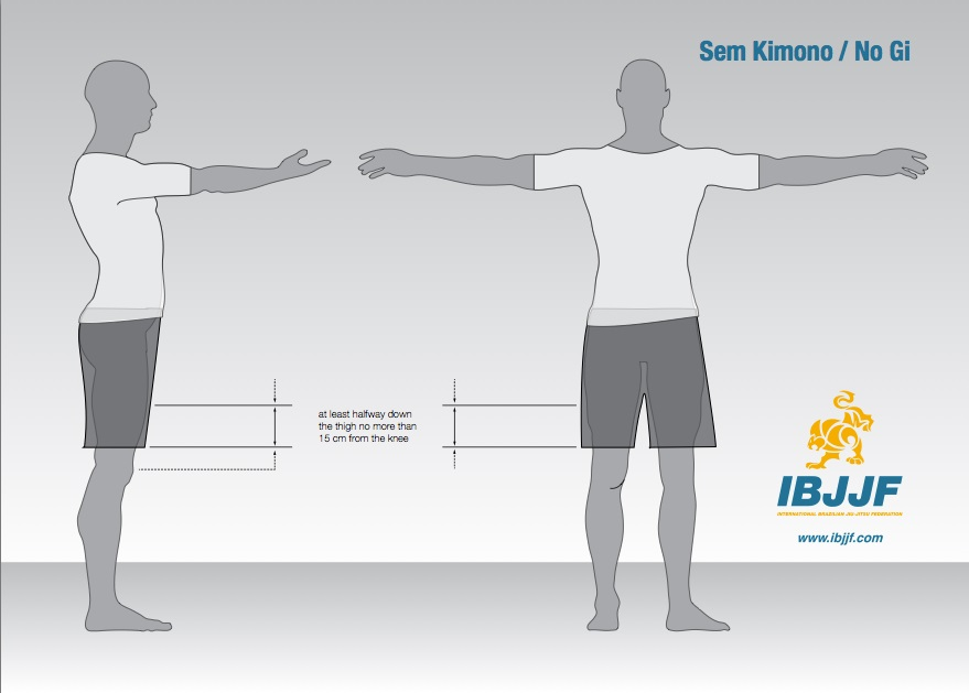 IBJJF shorts requirements