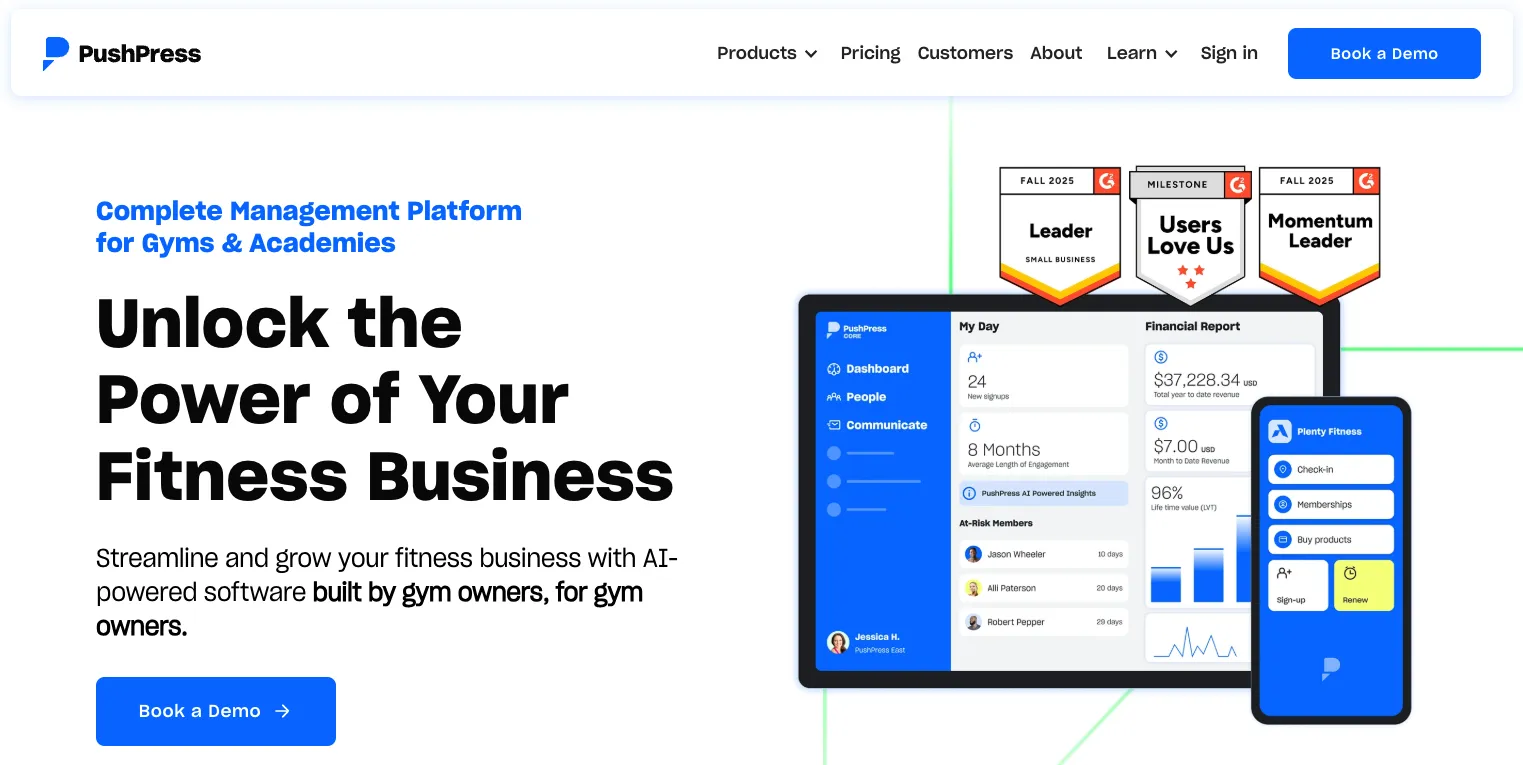 pushpress homepage