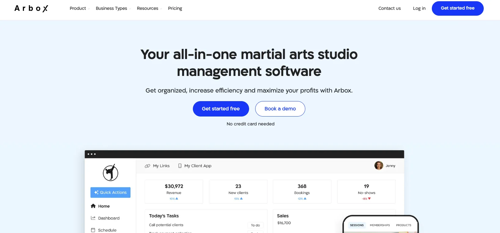 arbox homepage