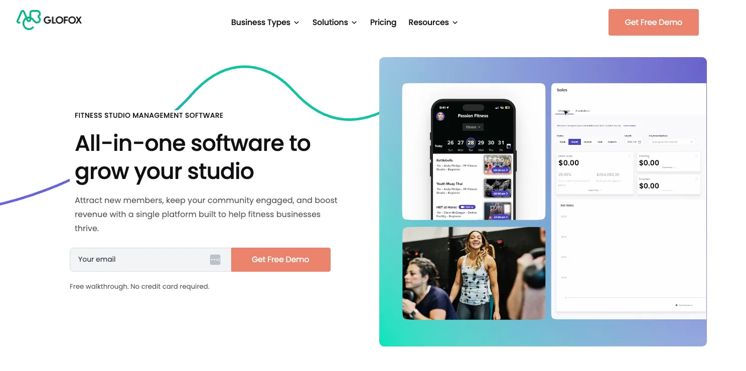 glofox homepage