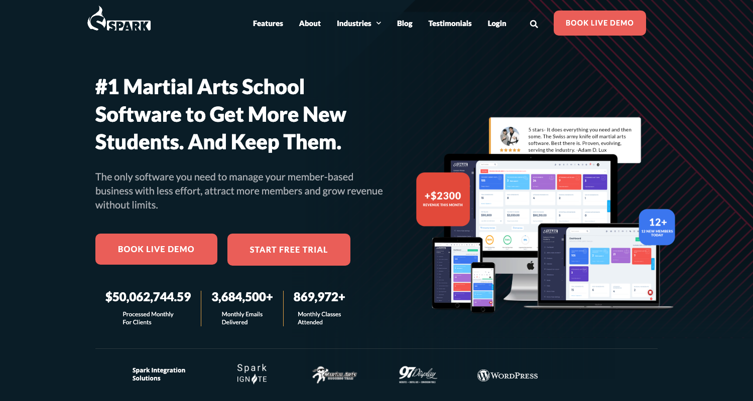 spark membership homepage