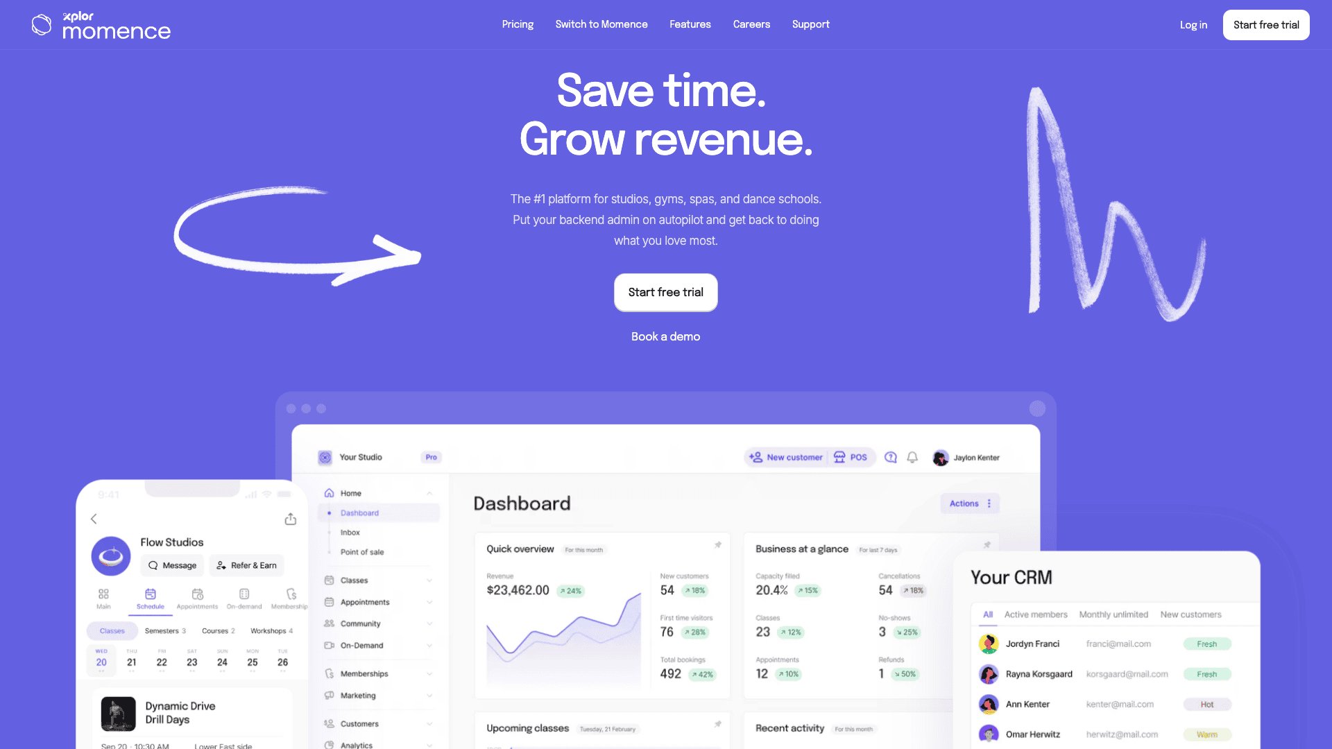 Momence homepage
