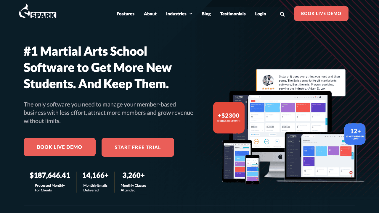 Spark Membership homepage