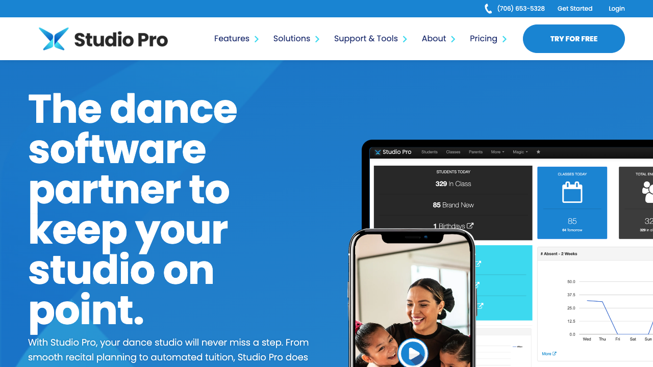 DanceStudio-Pro (Studio Pro) dance studio software homepage