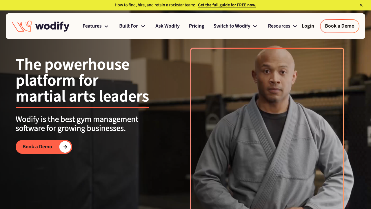Wodify CrossFit gym management software homepage