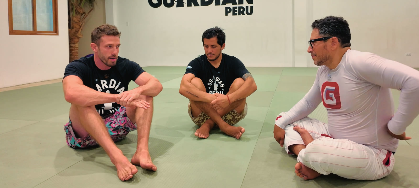On the mat at Guardian’s new Máncora headquarters.