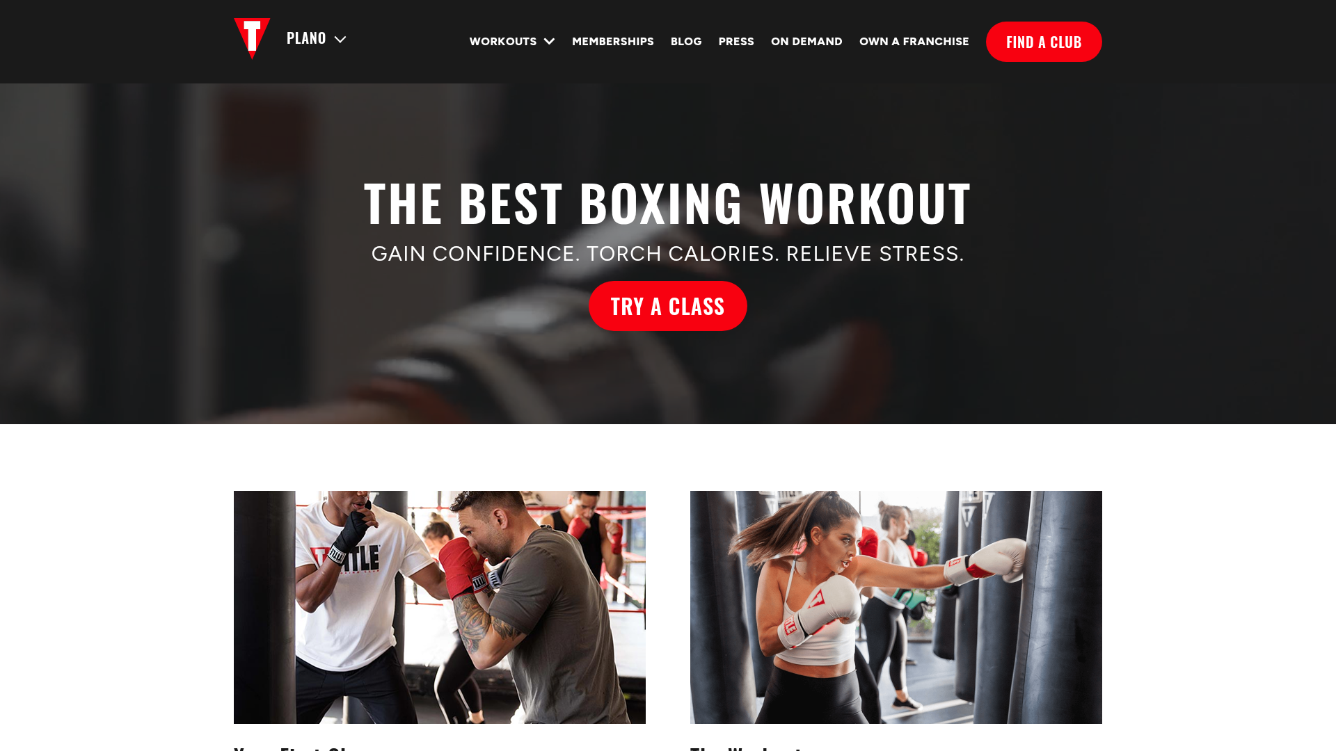 TITLE Boxing Club homepage