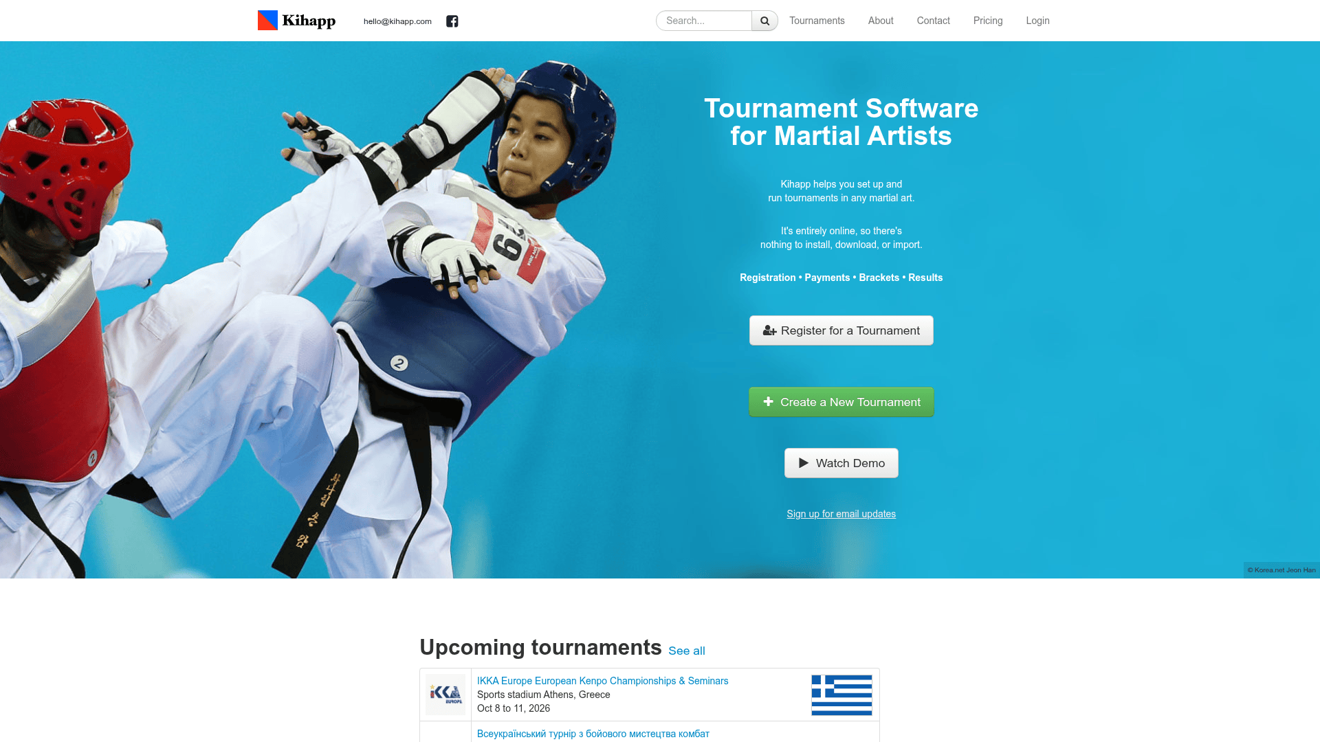 Kihapp homepage