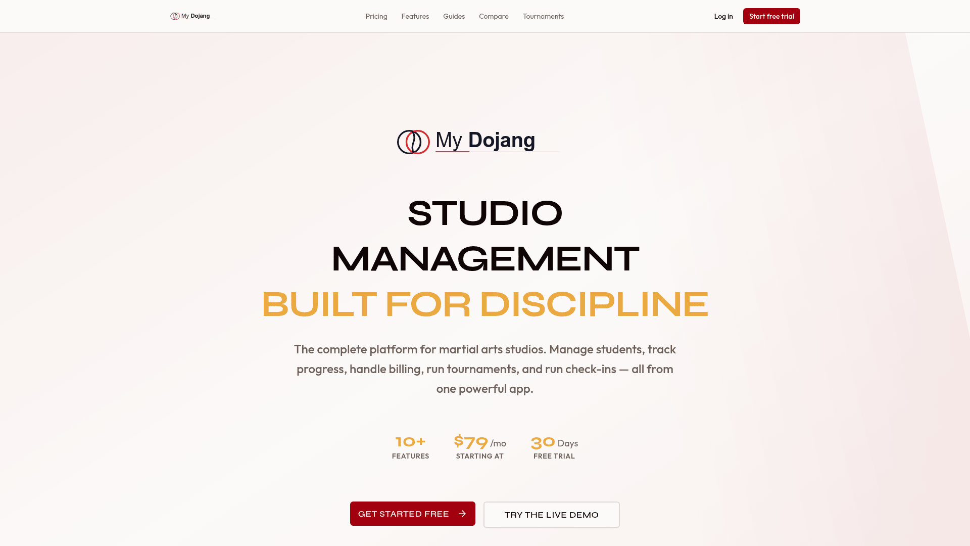 MyDojang homepage