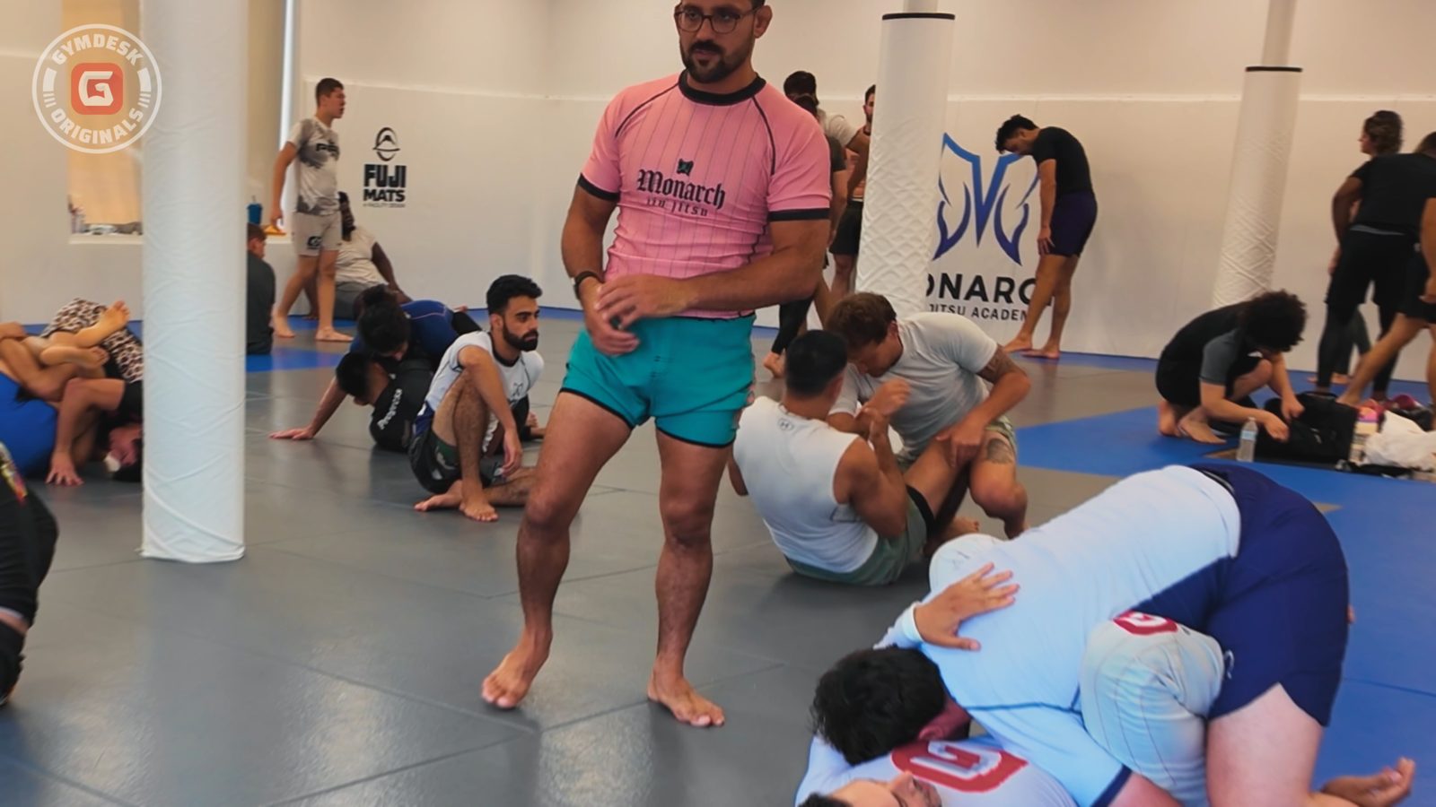 Nick Gullo coaching the room during class at Monarch Jiu-Jitsu Academy
