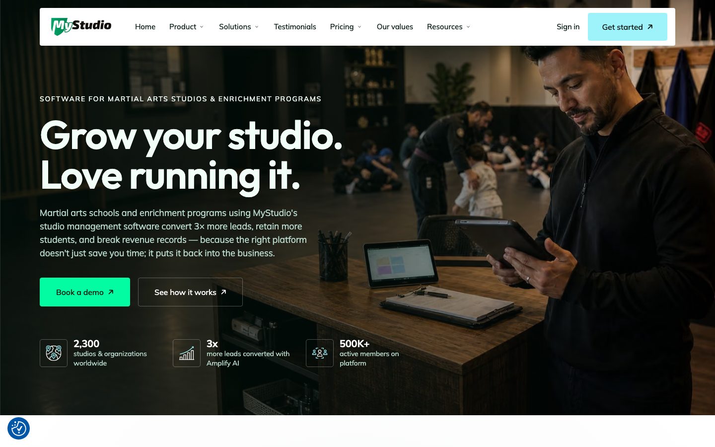 MyStudio homepage, October 2026