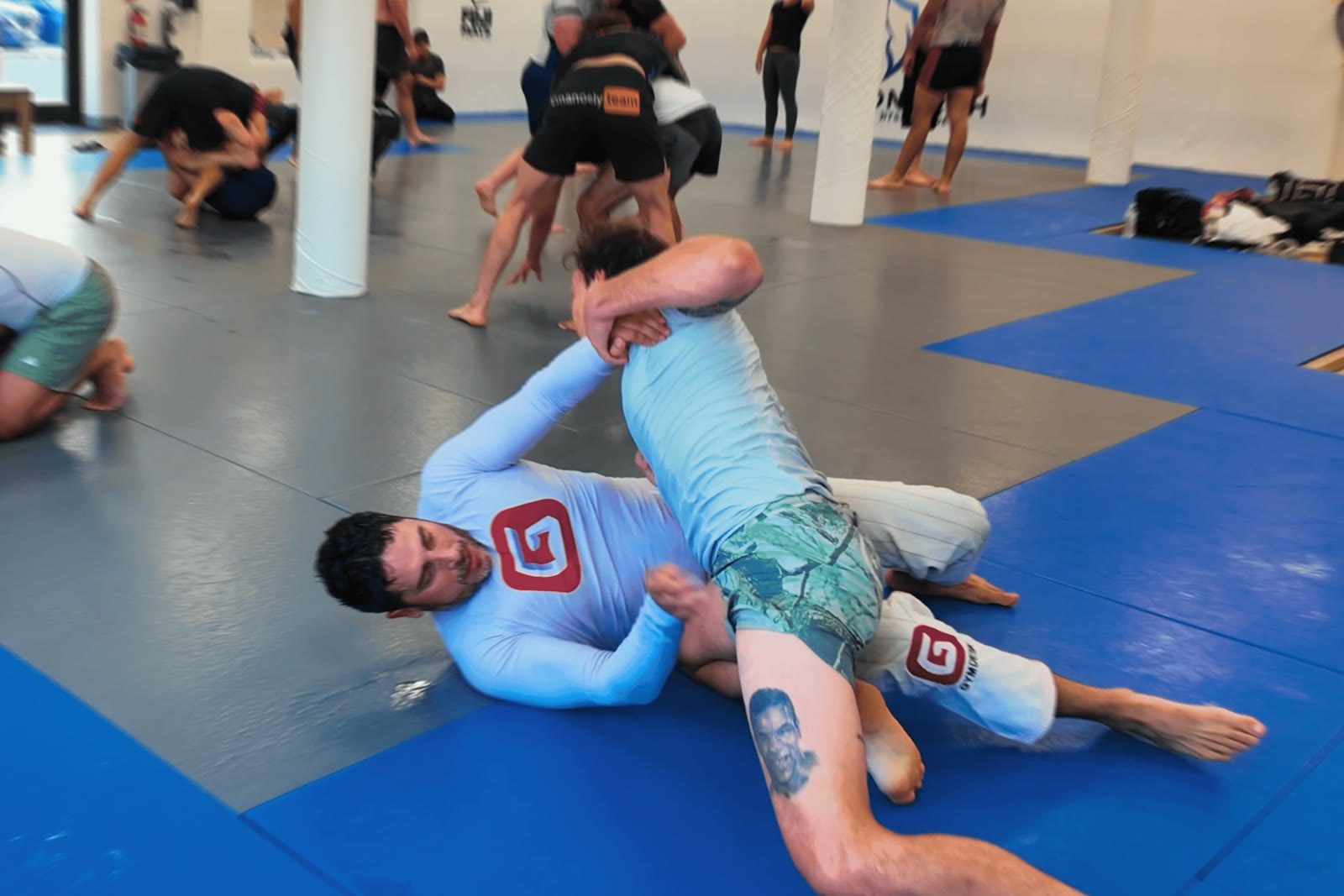 Alex Cuevas rolling no-gi at Monarch Jiu-Jitsu on Long Island
