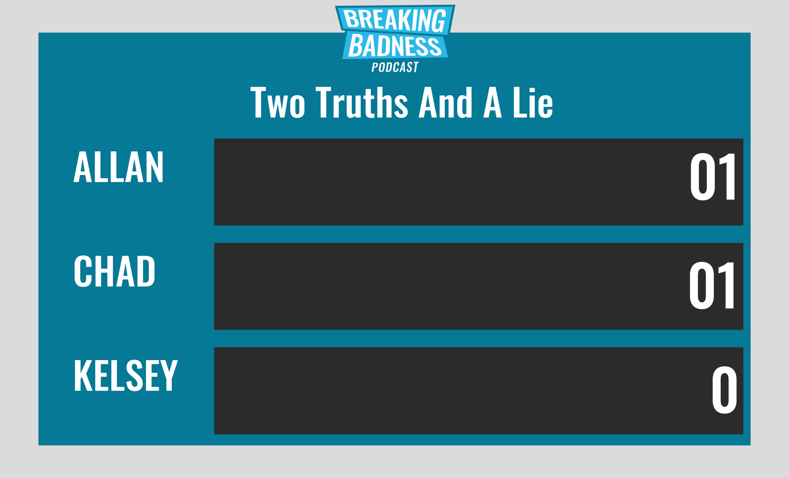 Breaking Badness Two Truths and a Lie