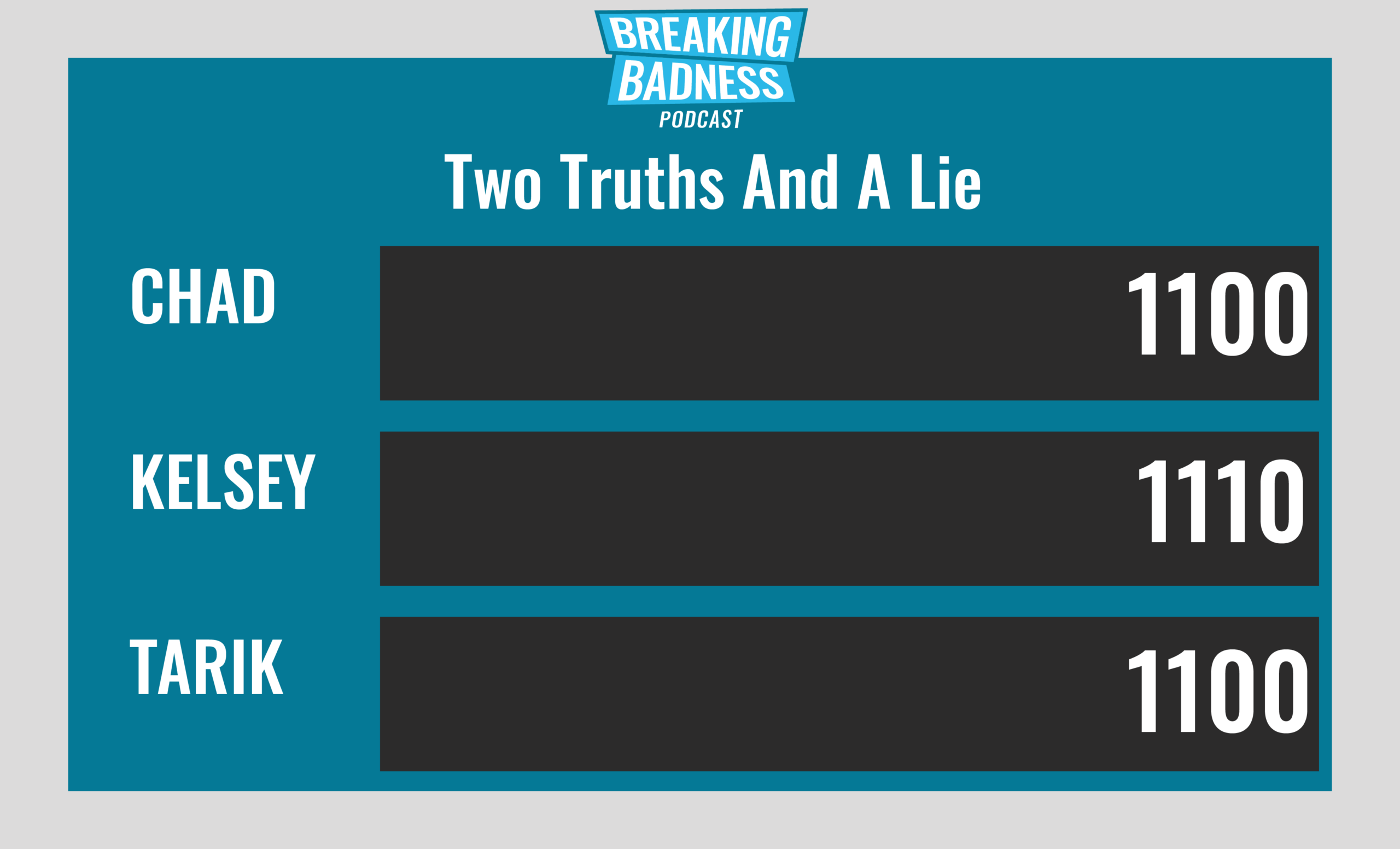 Breaking Badness Two Truths and a Lie
