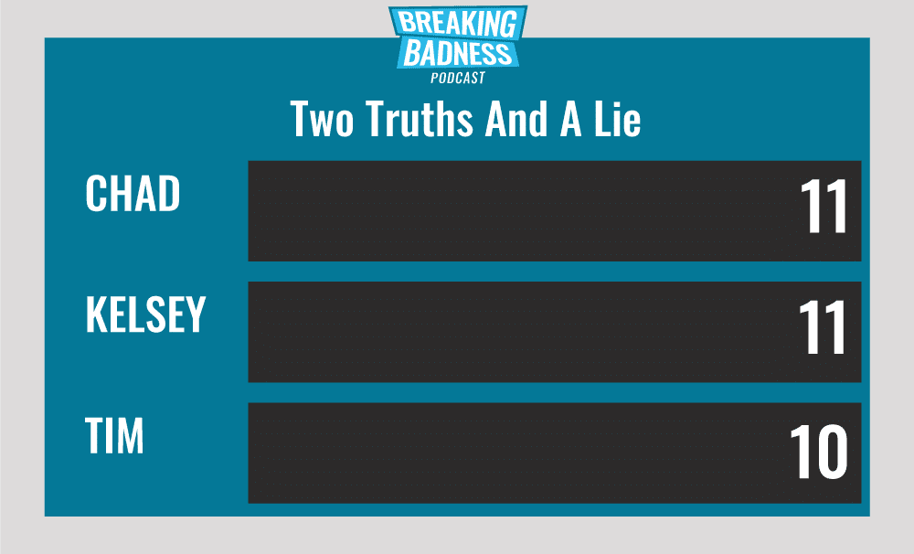 Breaking Badness Two Truths and a Lie