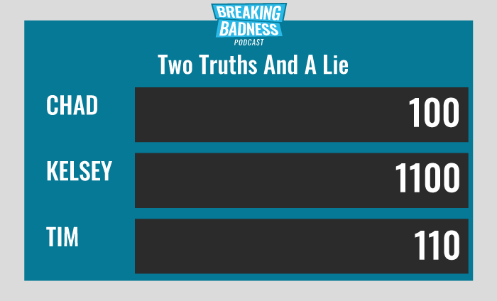 Breaking Badness Two Truths and a Lie