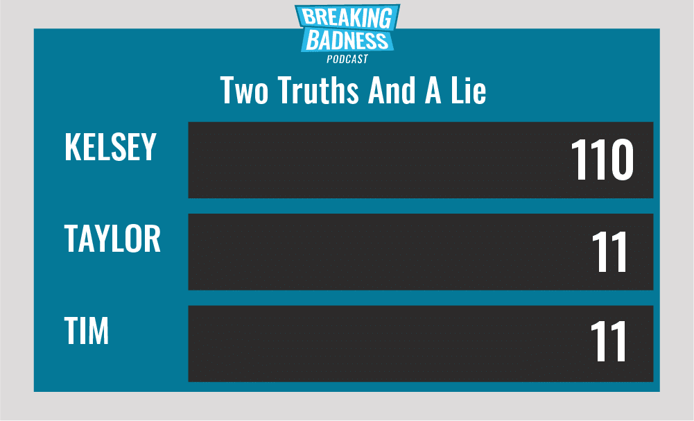Breaking Badness Two Truths and a Lie