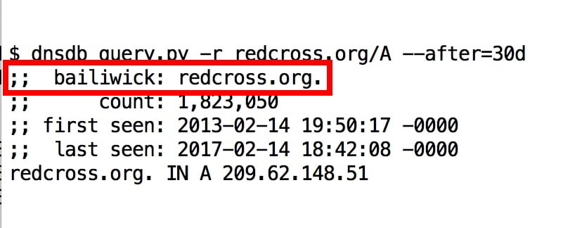 An Example of How “bailiwicks” Get Mentioned in the Output From dnsdb_query.py