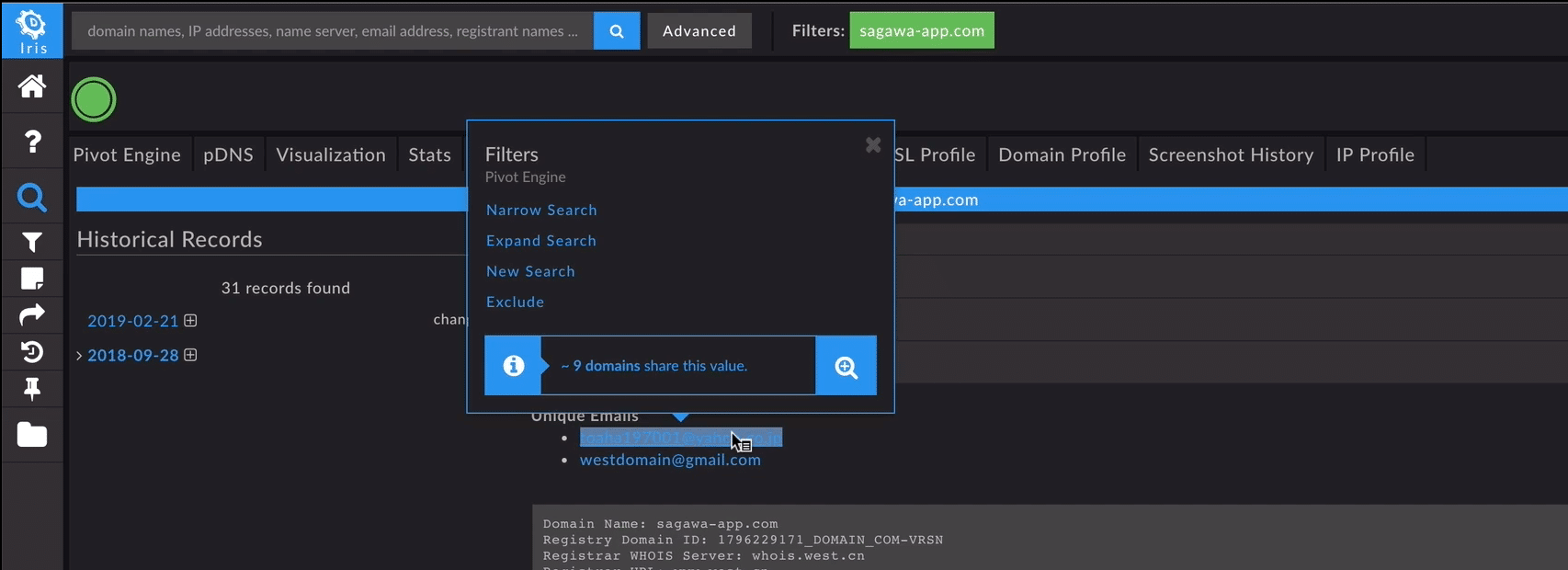 Iris Investigation Sagawa