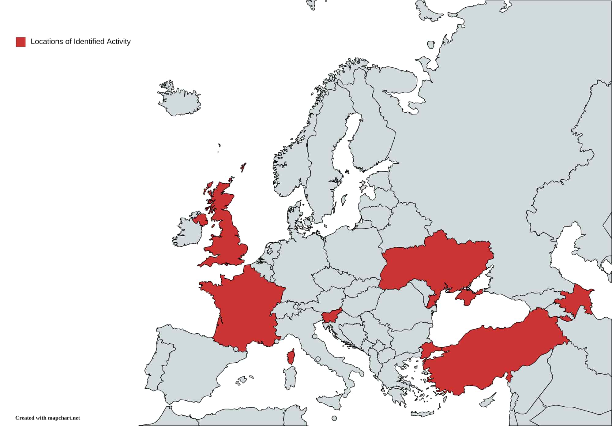 The 7 stages of intrusion. With 1 being at the top and 7 being at the bottom of the image.