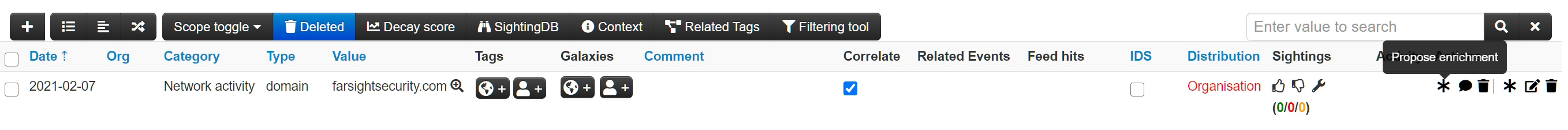 Screenshot showing where to click