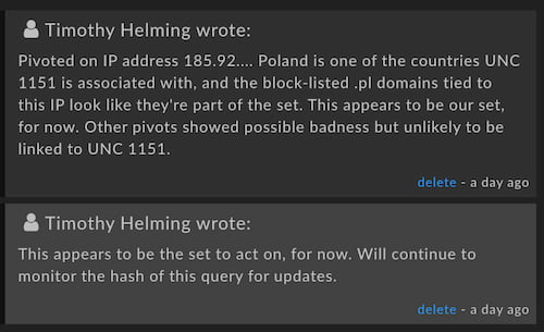 Notes for collaborators or for documentation.