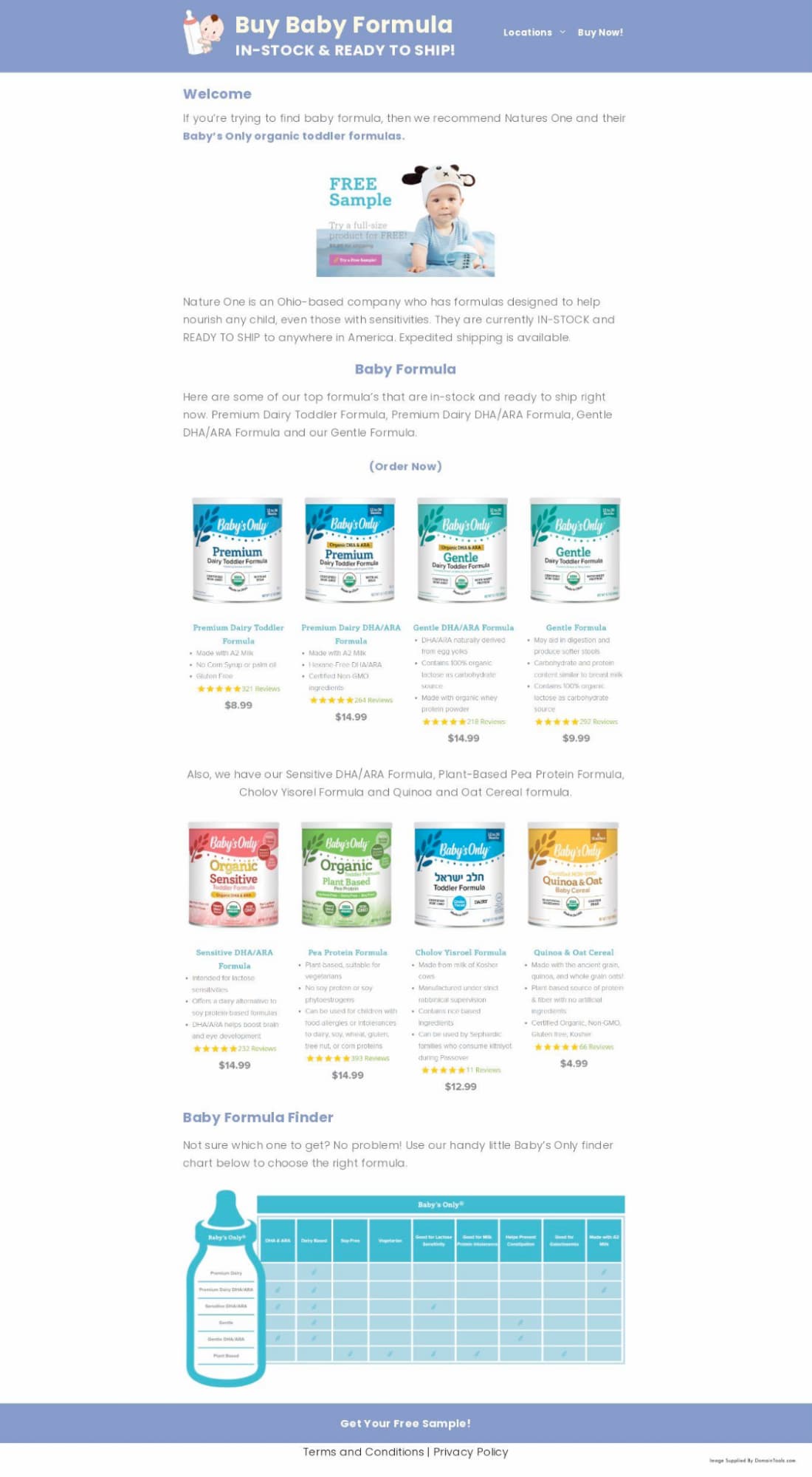 DomainTools screenshot of buybabyformula[.]us on May 23rd, 2022