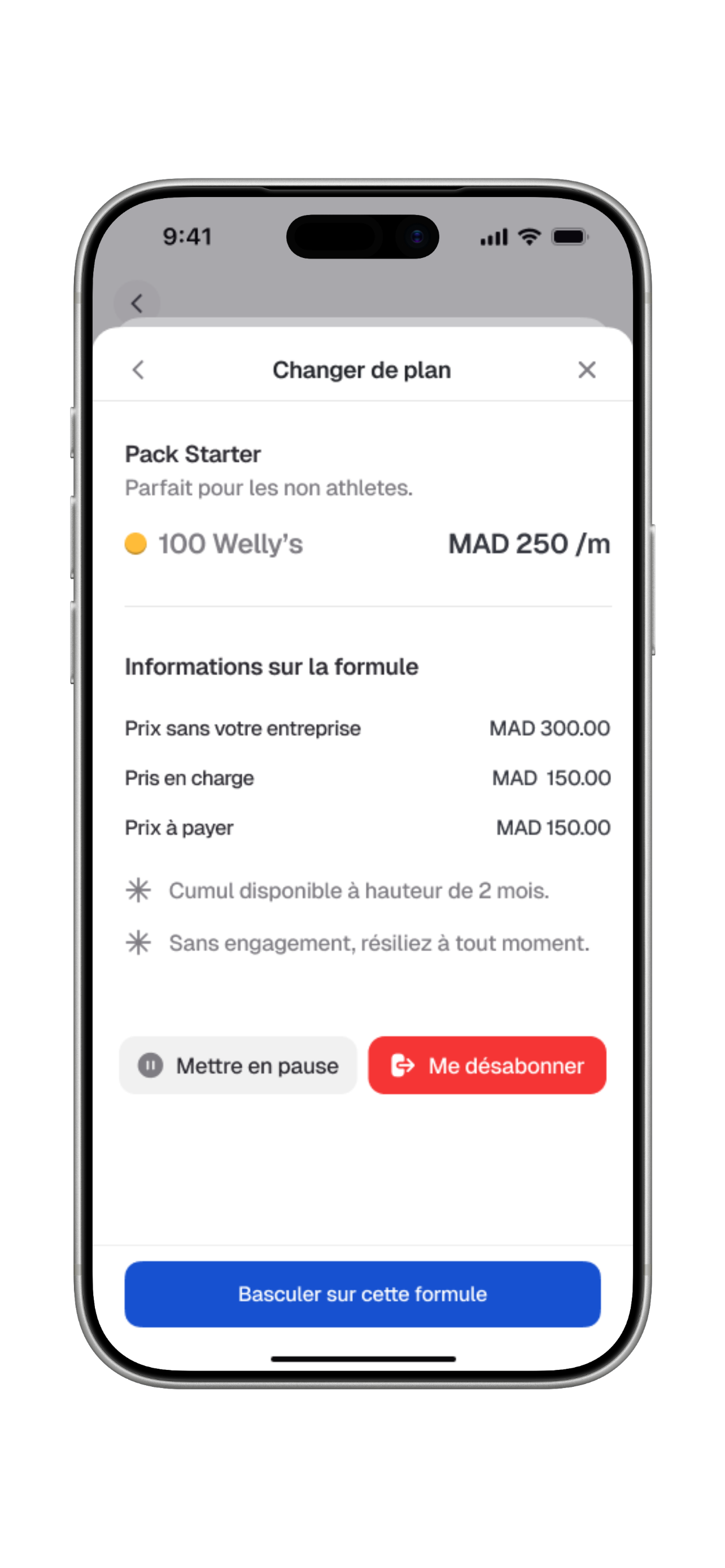 Application WellPass permettant aux salariés de réserver facilement des activités sport et bien-être