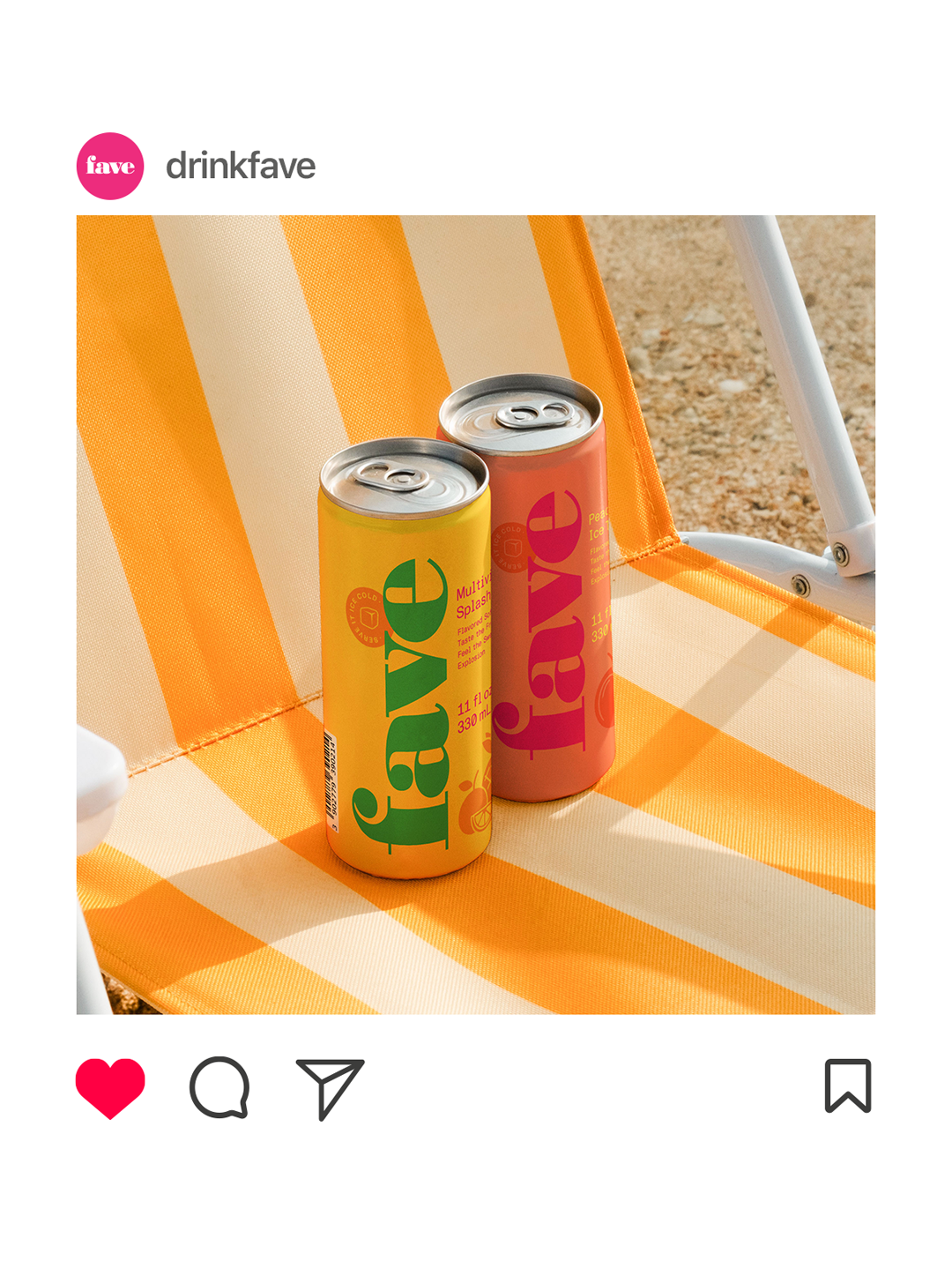 instagram fave drink ad