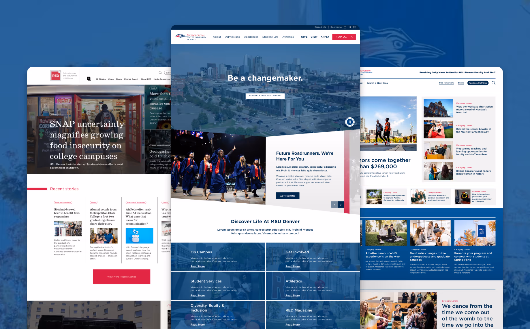 The MSU Denver sites layer together.