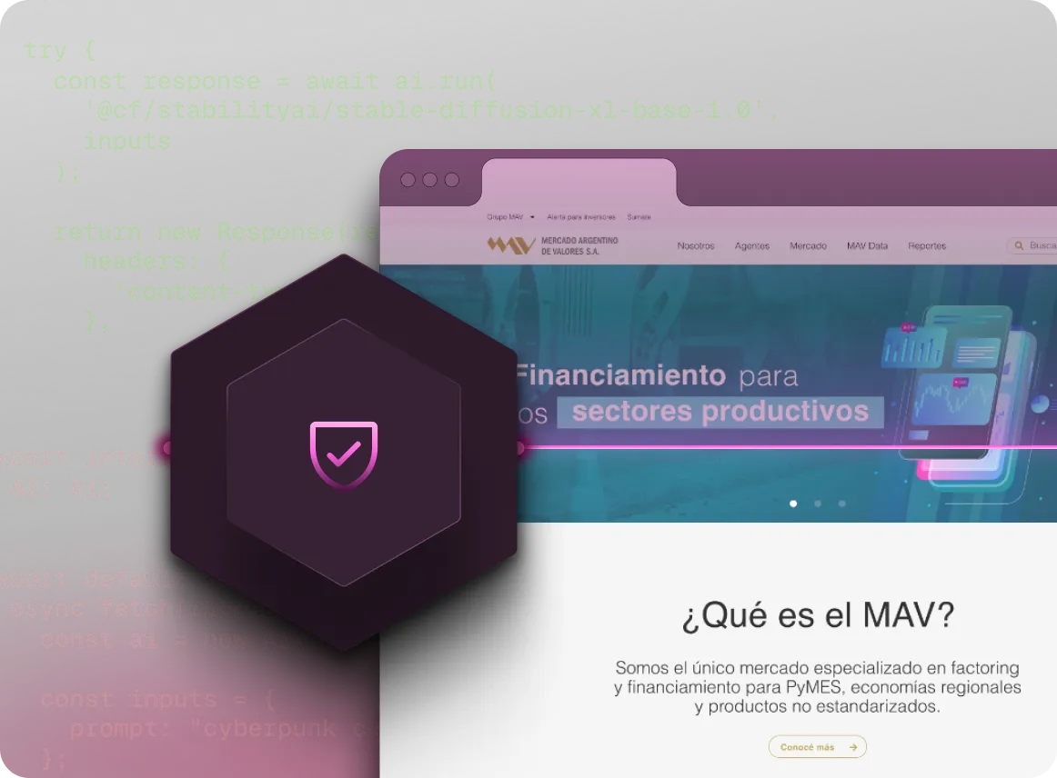 Computer monitor displaying a cybersecurity dashboard with various charts and graphs including threat overview, threats over time, attacker IPS, and recent security events.