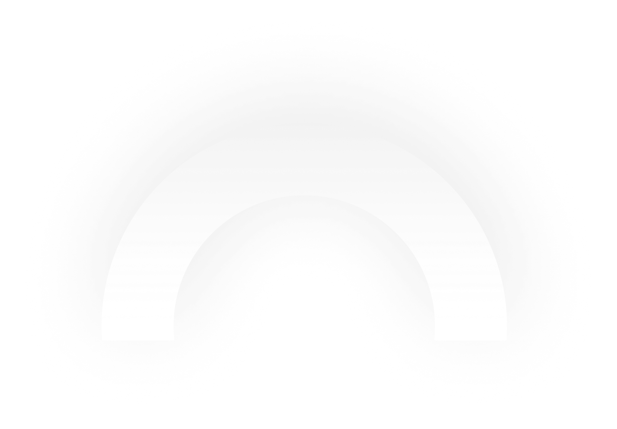 Gray semi-circle with a smaller semi-circle cut out from the bottom center, creating a thick arch shape on a transparent background.